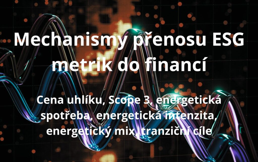 mechanismy přenosu ESG do financí