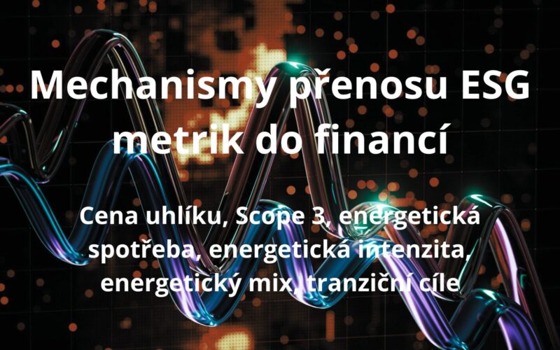 mechanismy přenosu ESG do financí